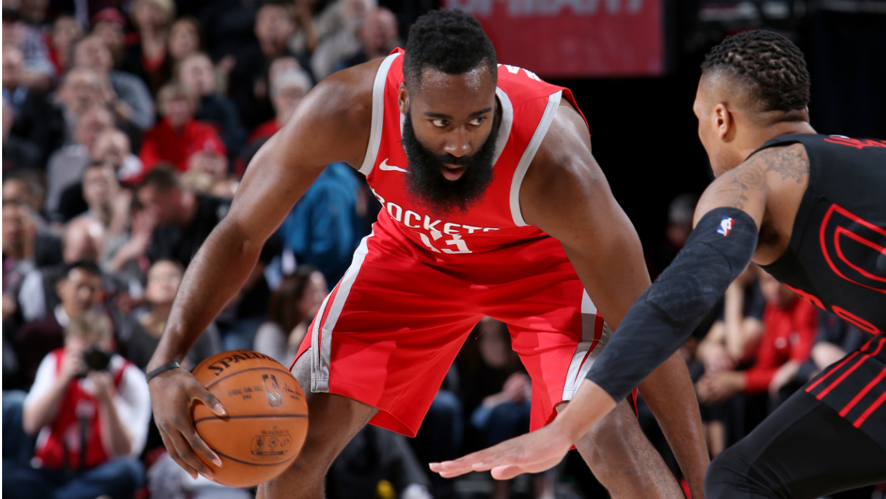 James Harden borrows Shaq's 'barbecue chicken' line after cooking Trail Blazers | NBA.com ...