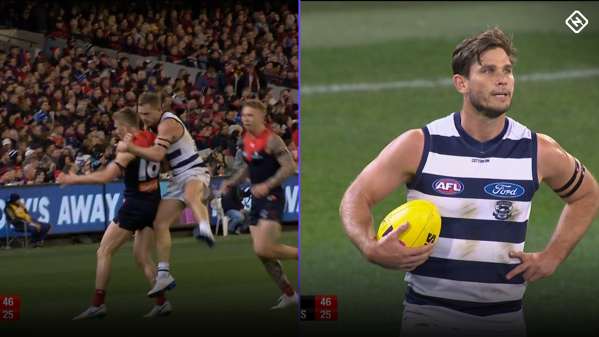 Melbourne V Geelong Joel Selwood Brain Fade Costs Cats Sporting News Australia