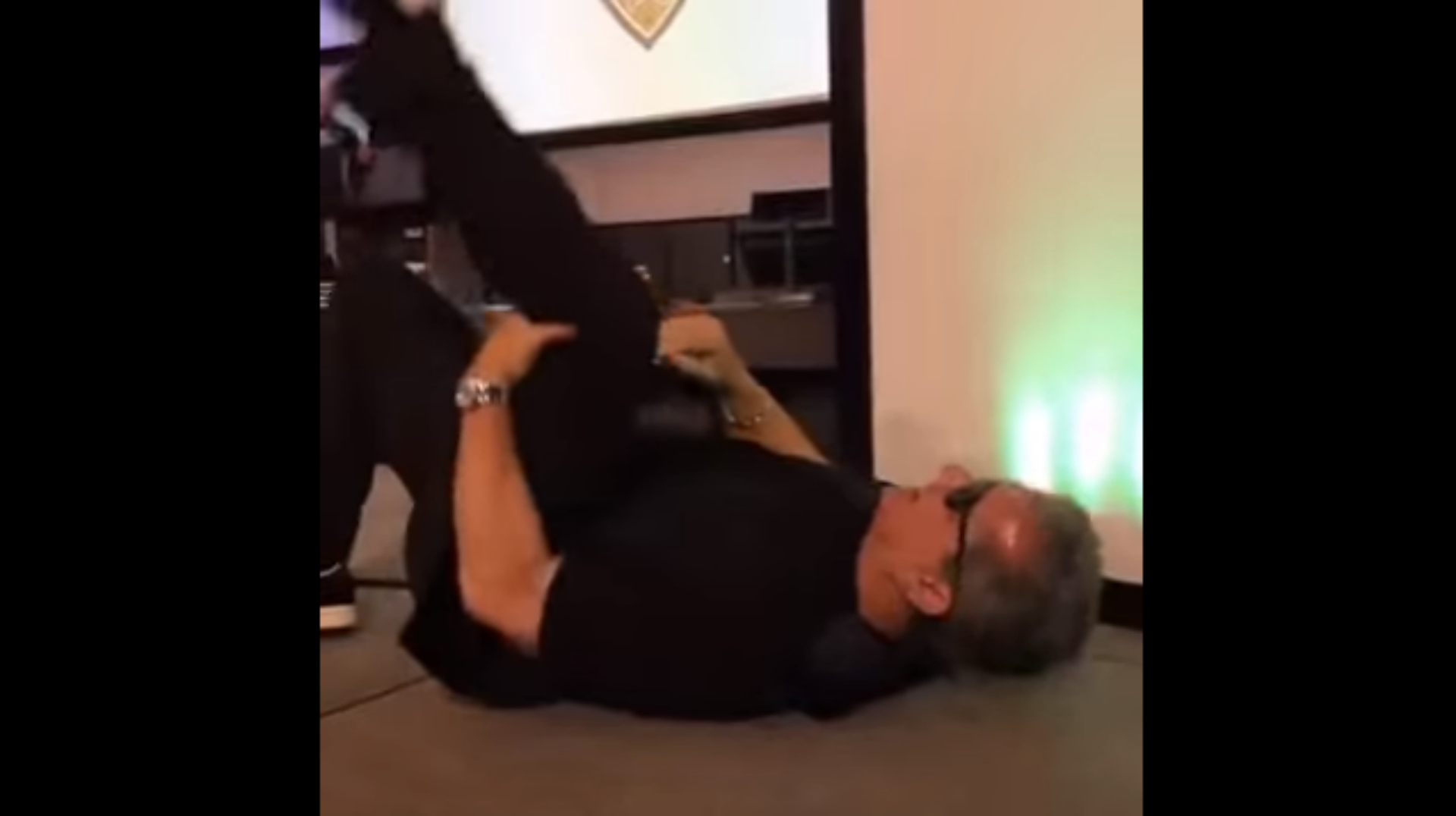 Video Bruce Buffer Blows Knee Out While Doing Karaoke Sporting News Australia