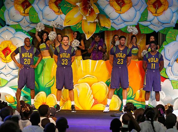 pelicans mardi gras uniforms