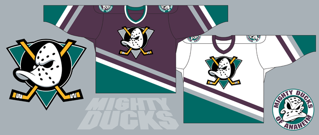 anaheim mighty ducks original jersey