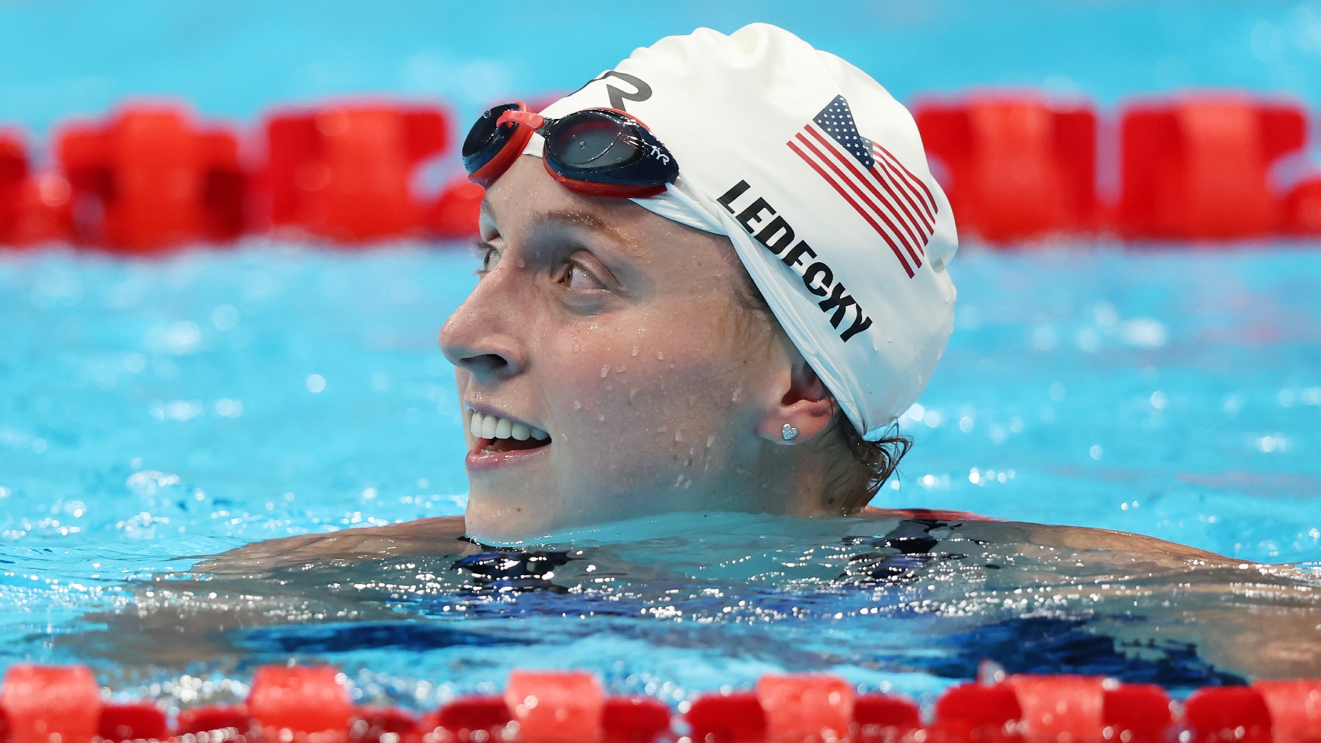 Watch Katie Ledecky play peek-a-boo with Michael Jordan in ...