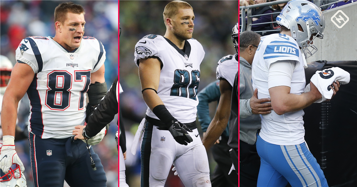 Rob Gronkowski Suspension Zach Ertz Matthew Stafford Injuries Among Week 14 Worries For Fantasy Football Owners Sporting News