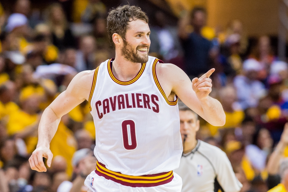 Kevin Love gets hit in the face with basketball, hilarity ensues