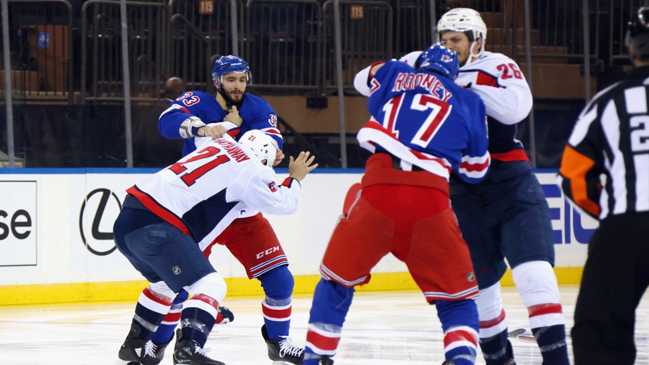 Rangers, Capitals start off game with six fights in first five minutes | Sporting News