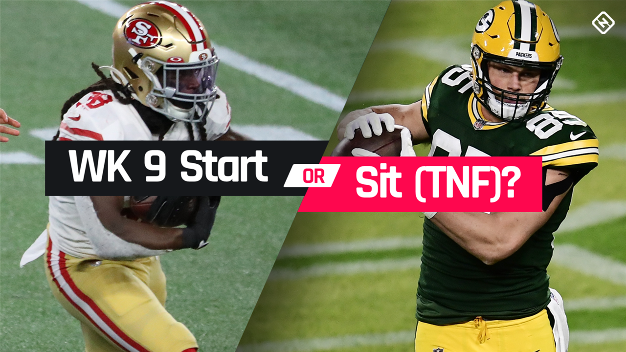 Packers Vs 49ers Fantasy Football Start Em Sit Em For Week 9 Thursday Night Football Sporting News