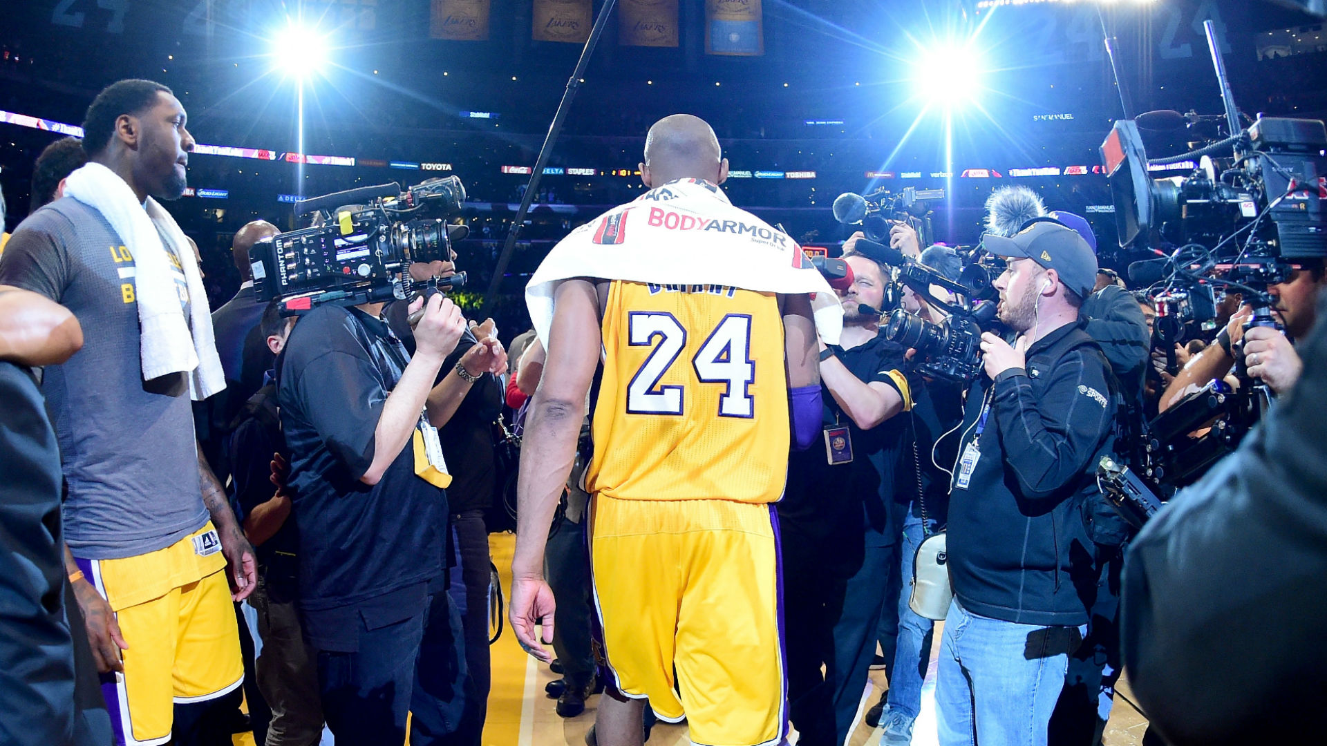 April 13, 2016 Kobe Bryant scores 60 in final game of NBA career