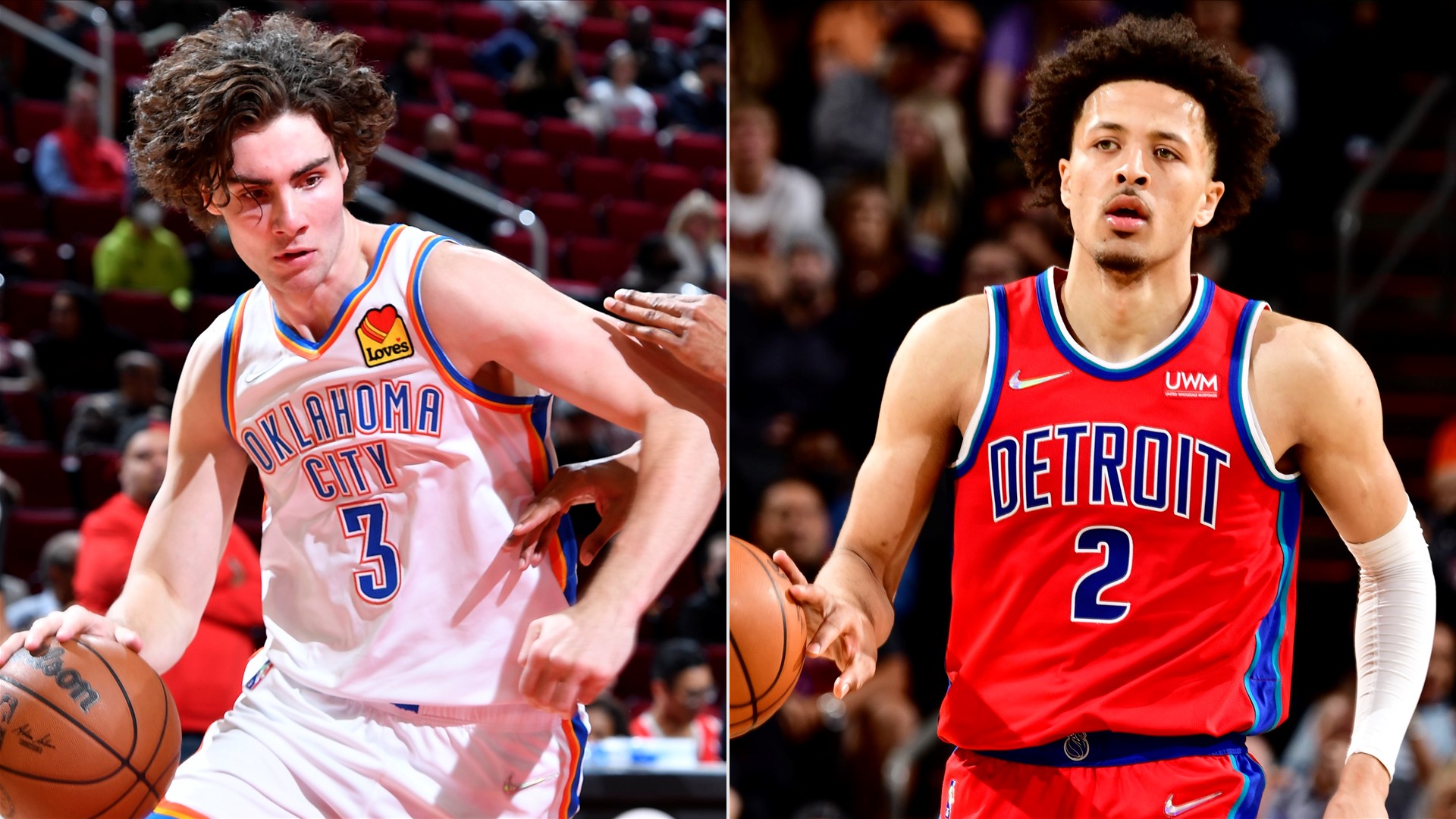 Josh Giddey (Oklahoma City Thunder), Cade Cunningham (Detroit Pistons)