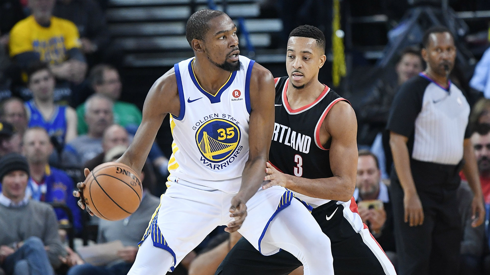 Kevin Durant ruthlessly roasts Trail Blazers on CJ McCollum's podcast | Sporting News