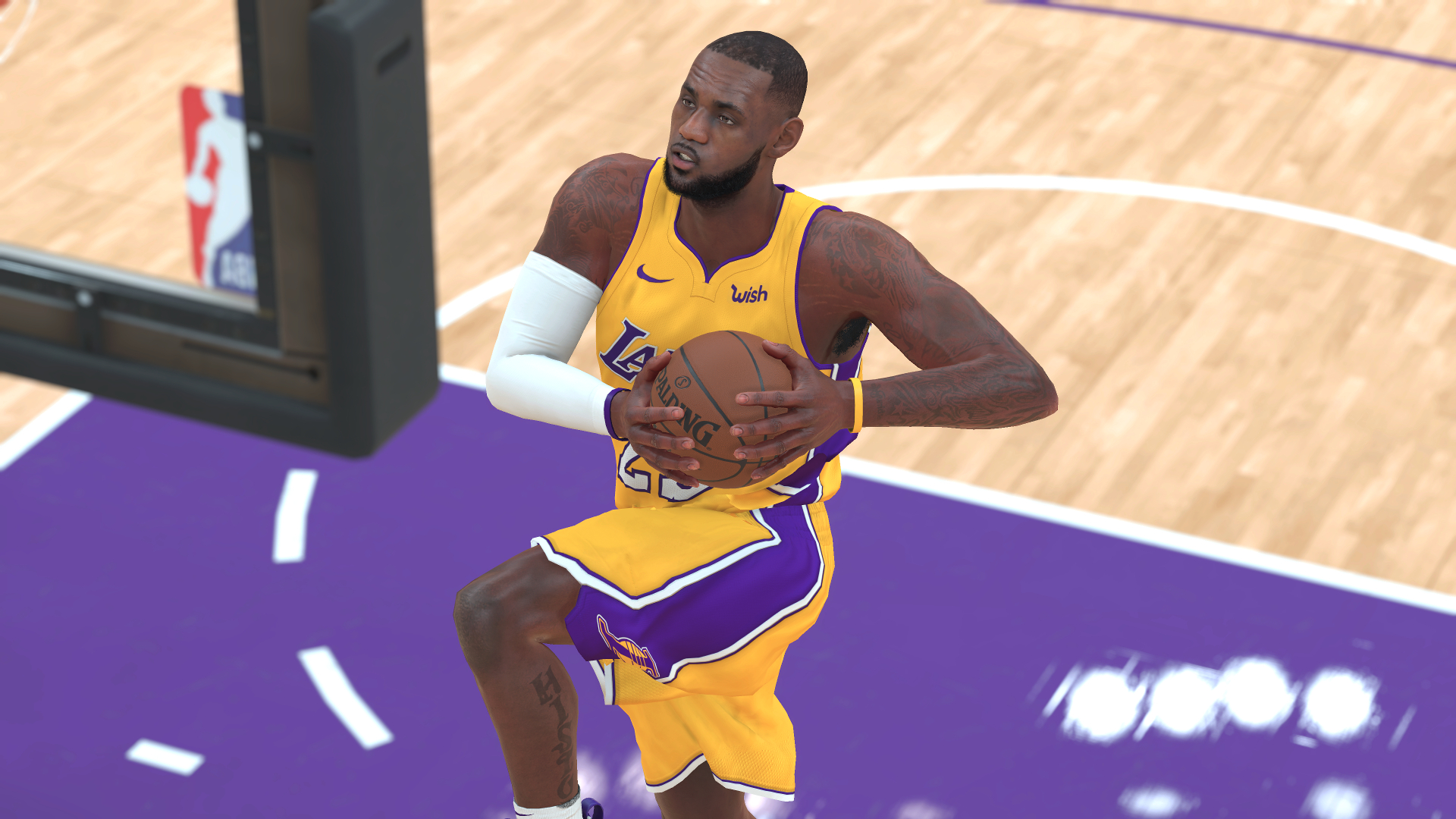 nba 2k18 lakers jersey