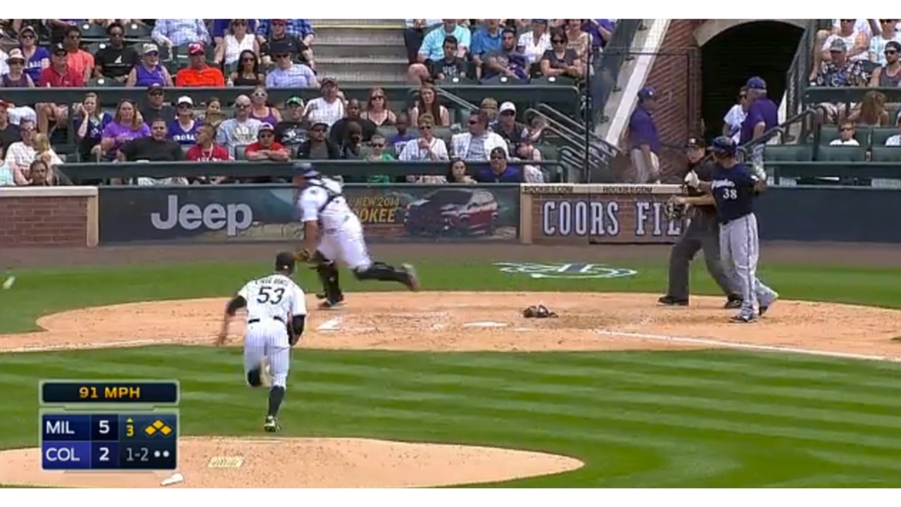 Watch Three Brewers Score On One Wild Pitch Sporting News Watch Three Brewers Score On One Wild Pitch Sporting News