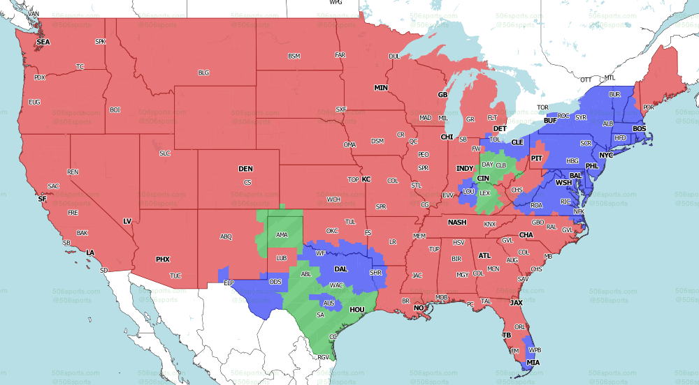 NFL Week 16 coverage map TV schedule for CBS, Fox regional broadcasts