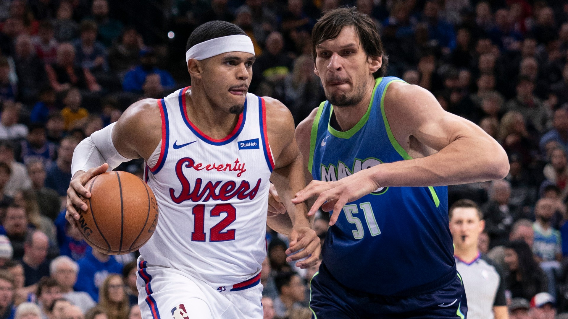 Boban Marjanovic, Tobias Harris reunite for terrific ...