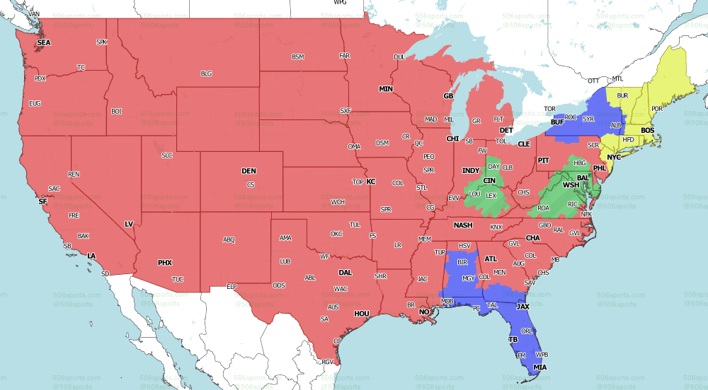 NFL Week 17 coverage map TV schedule for CBS, Fox regional broadcasts