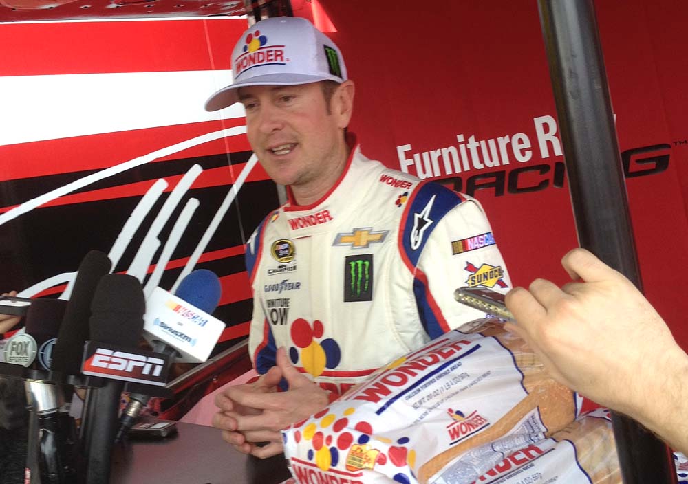 picture I Want To Go Fast Ricky Bobby kurt busch part pitchman part showman