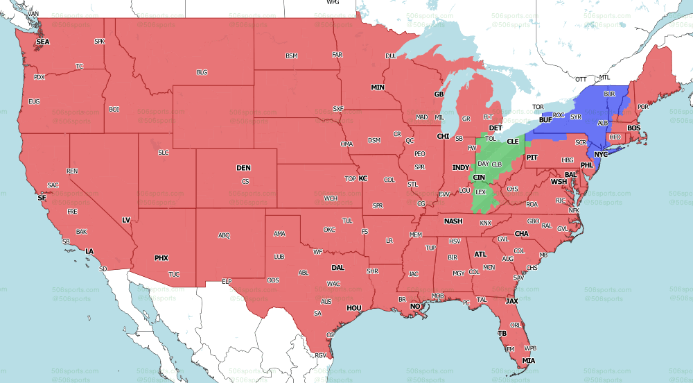 Nfl Viewing Map Week 7 2022