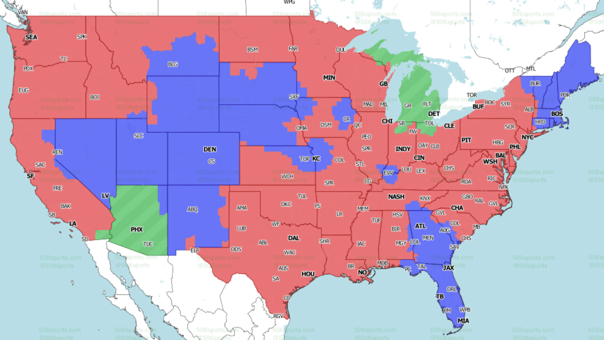 Nfl Broadcast Map Week 3 2024 Merla Stephie