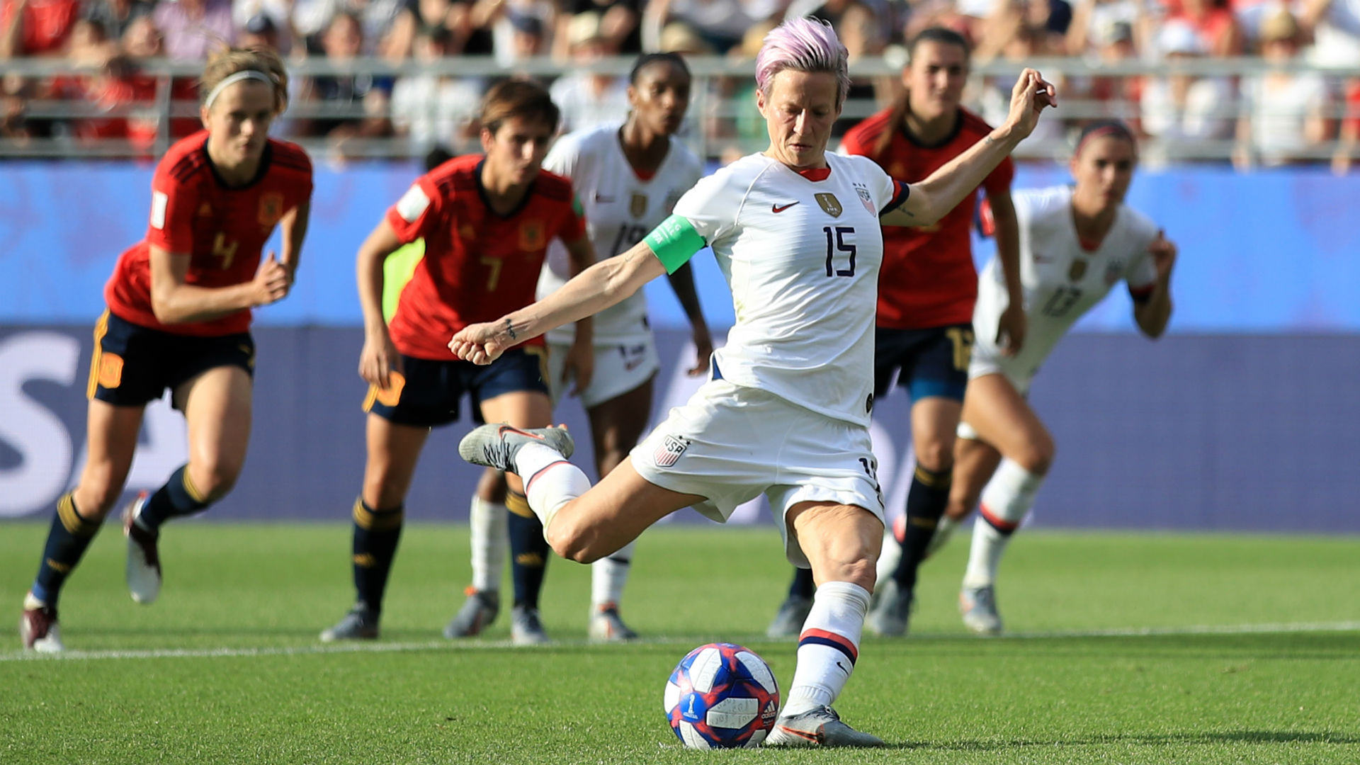 Uswnt Vs Spain Results Megan Rapinoe Penalty Brace Helps Usa Survive First Challenge At World Cup Sporting News