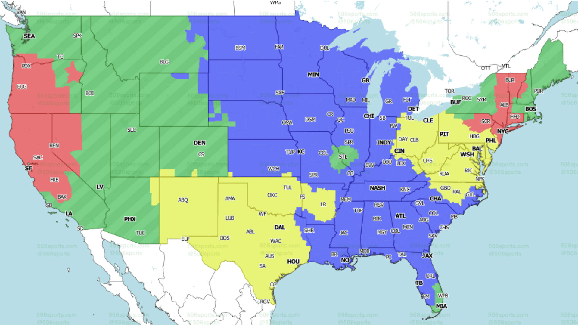 NFL Week 3 coverage map TV schedule for CBS, Fox regional broadcasts