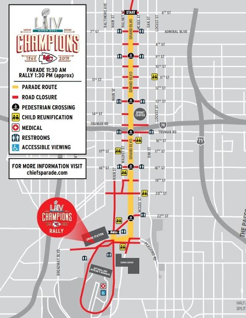 Ravens Parade Map 2022 Super Bowl