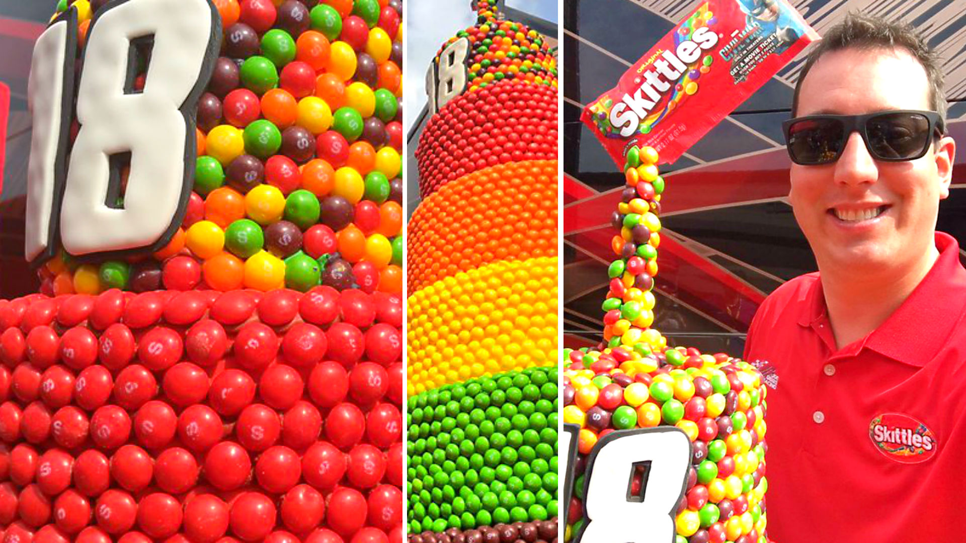 You won't believe the size of Kyle Busch's Skittles birthday cake Sporting News