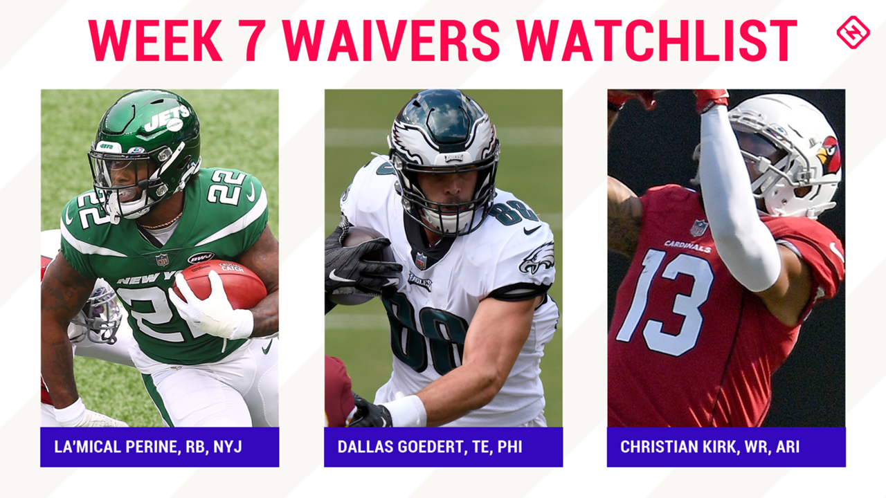 Fantasy Football Waiver Wire Watchlist For Week 7 Streaming Targets Free Agent Sleepers Include La Mical Perine Dallas Goedert Christian Kirk Sporting News