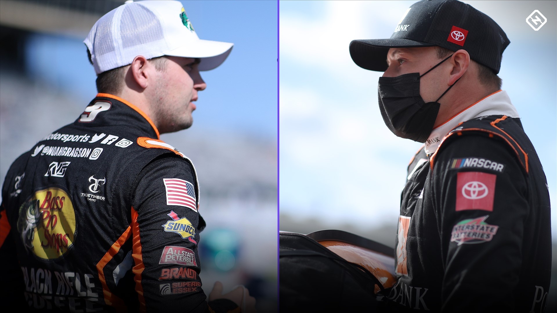 Noah Gragson y Daniel Hemric pelean en boxes después de la carrera de NASCAR Xfinity Noah Gragson y Daniel Hemric pelean en boxes después de la carrera de NASCAR Xfinity