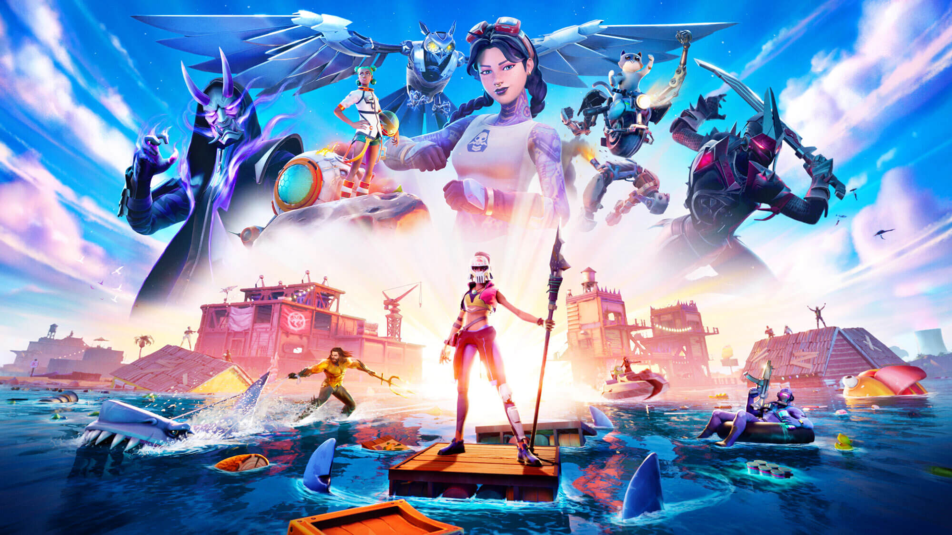 New Fortnite Loading Screen Character 4.3 Fortnite Map Battle Pass Mythic Weapons Aquaman Skin More To Know About Chapter 2 Season 3 Sporting News