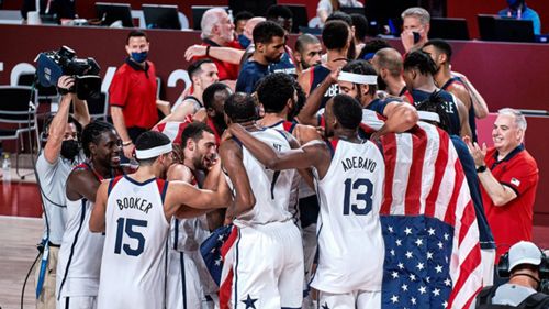 東京五輪バスケ男子決勝 アメリカ代表がフランス代表を破りオリンピック4連覇を達成 Nba日本公式サイト The Official Site Of The Nba