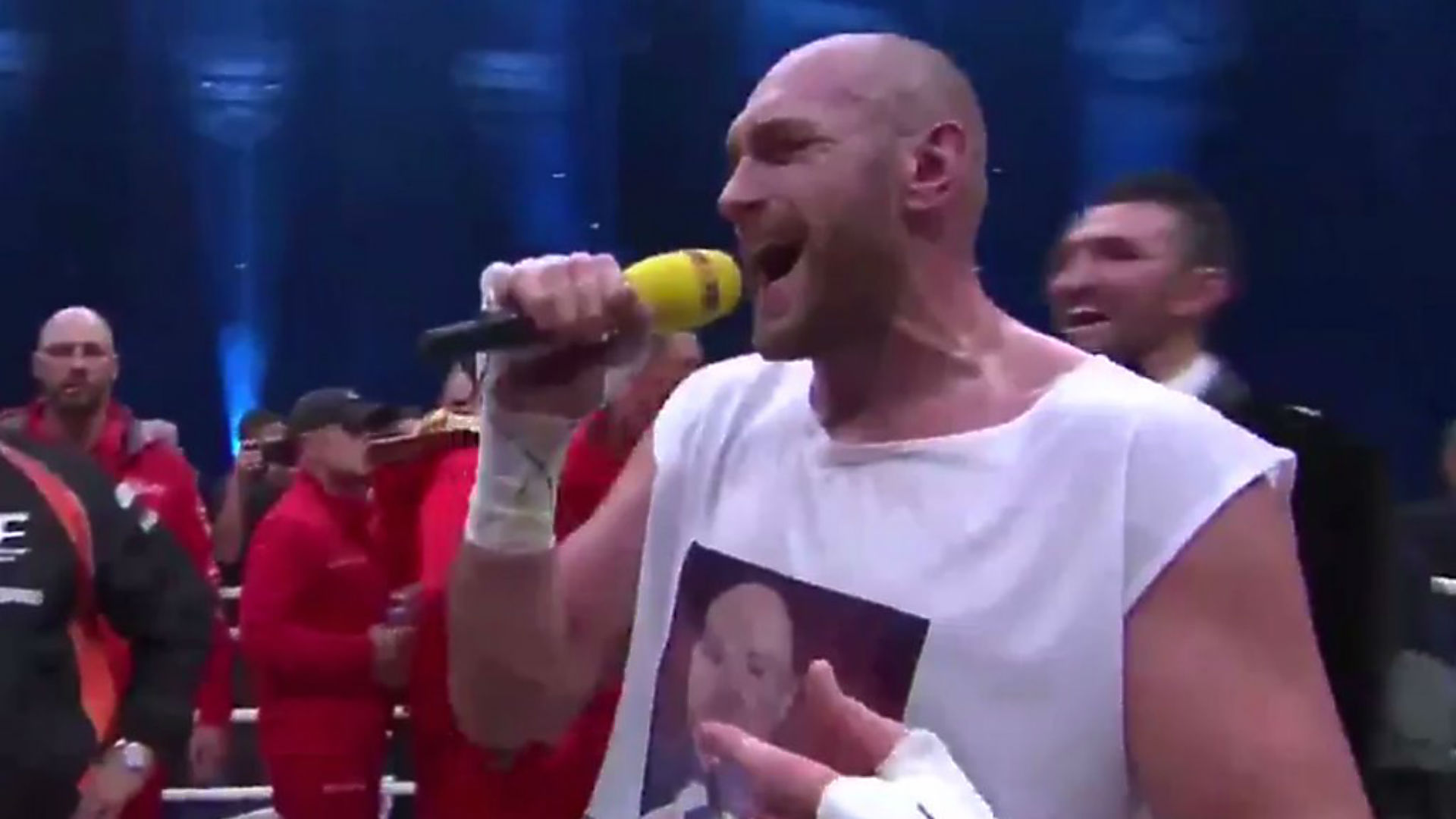Tyson Fury Celebrates Heavyweight Title Win By Horribly Singing Aerosmith Sporting News Links will was nominated for the academy award for best actor twice: tyson fury celebrates heavyweight title