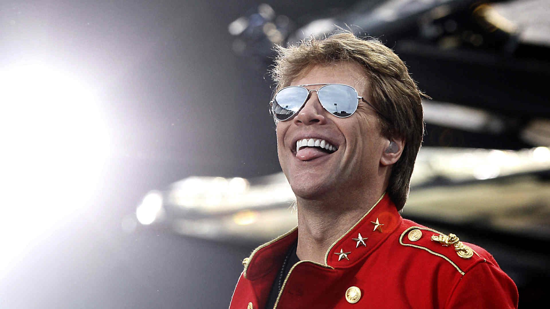 Jon Bon Jovi is coaching one of the teams at the EastWest Shrine Game