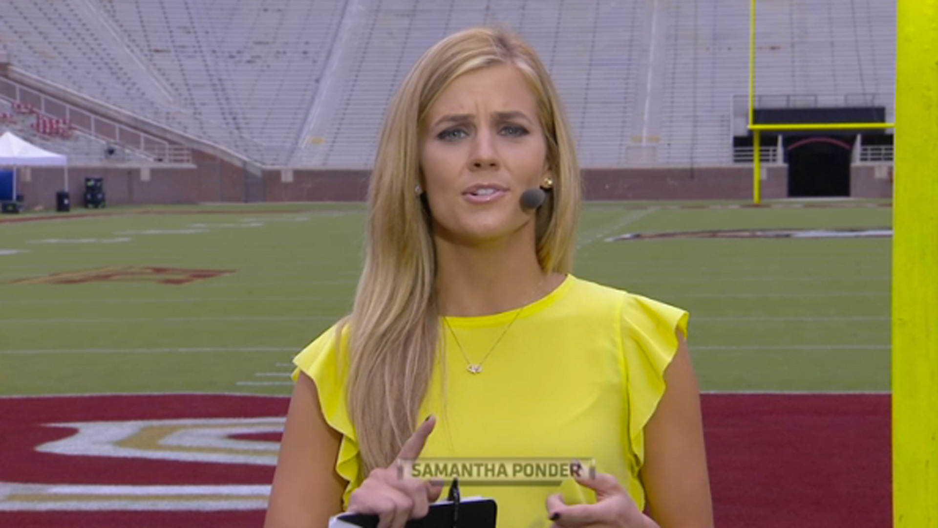 ESPN's Sam Ponder has terrific response for sexist GameDay sign ...