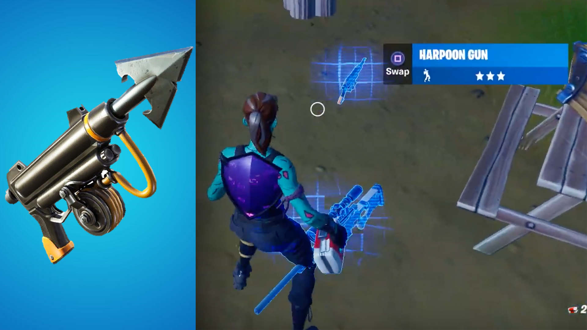 Harpoon Gun In Fortnite Damage Fortnite Harpoon Gun What To Know About The Game S New Weapon Sporting News