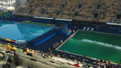 The Rio Olympics Diving Pool Is Green Now Sporting News The Rio Olympics Diving Pool Is Green Now Sporting News