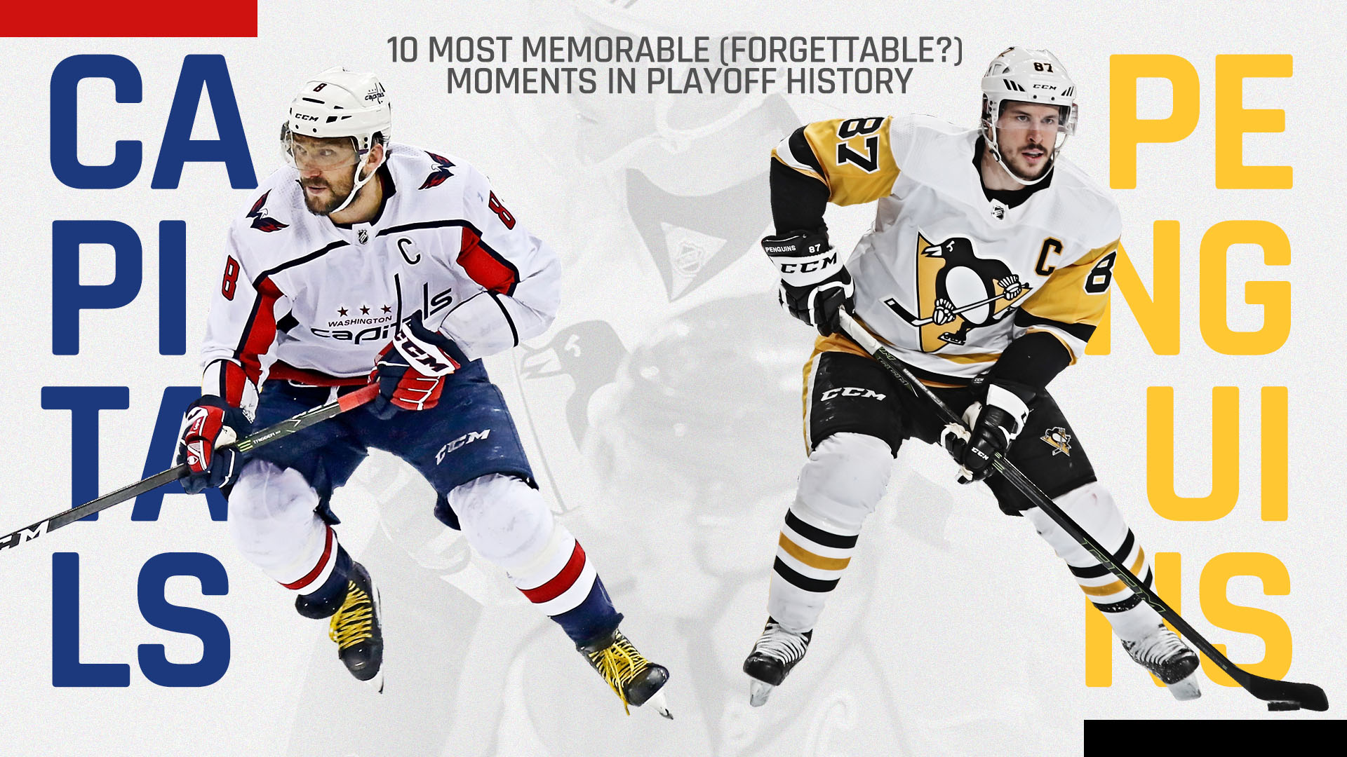 Penguins vs. Capitals: 10 most memorable (and forgettable) moments in