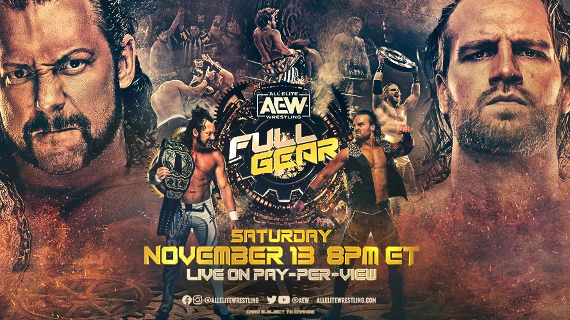 Watch wrestling. AEW Full Gear 2021. Фул Гир. Full Gear 2021 gif. Full Gear 2021 FTR vs lucha brothers.