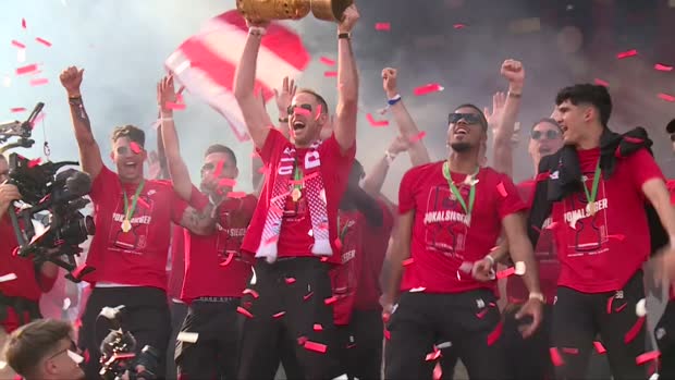 Ausgelassene Party in Leipzig! RB feiert Pokalsieg mit tausenden Fans | DFB-Pokal